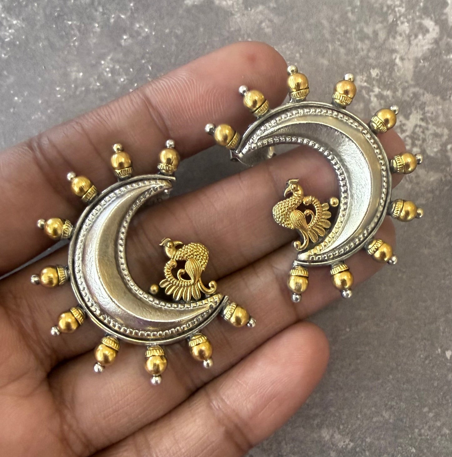 Moon Mayur Earrings