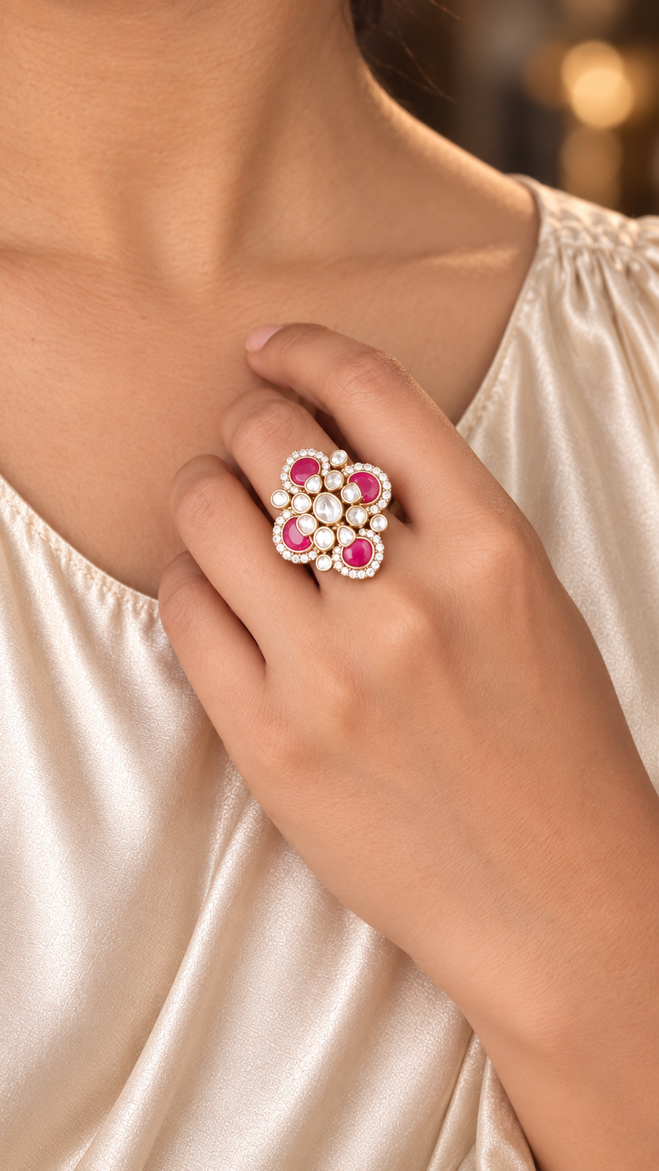 Rosie Polki Ring
