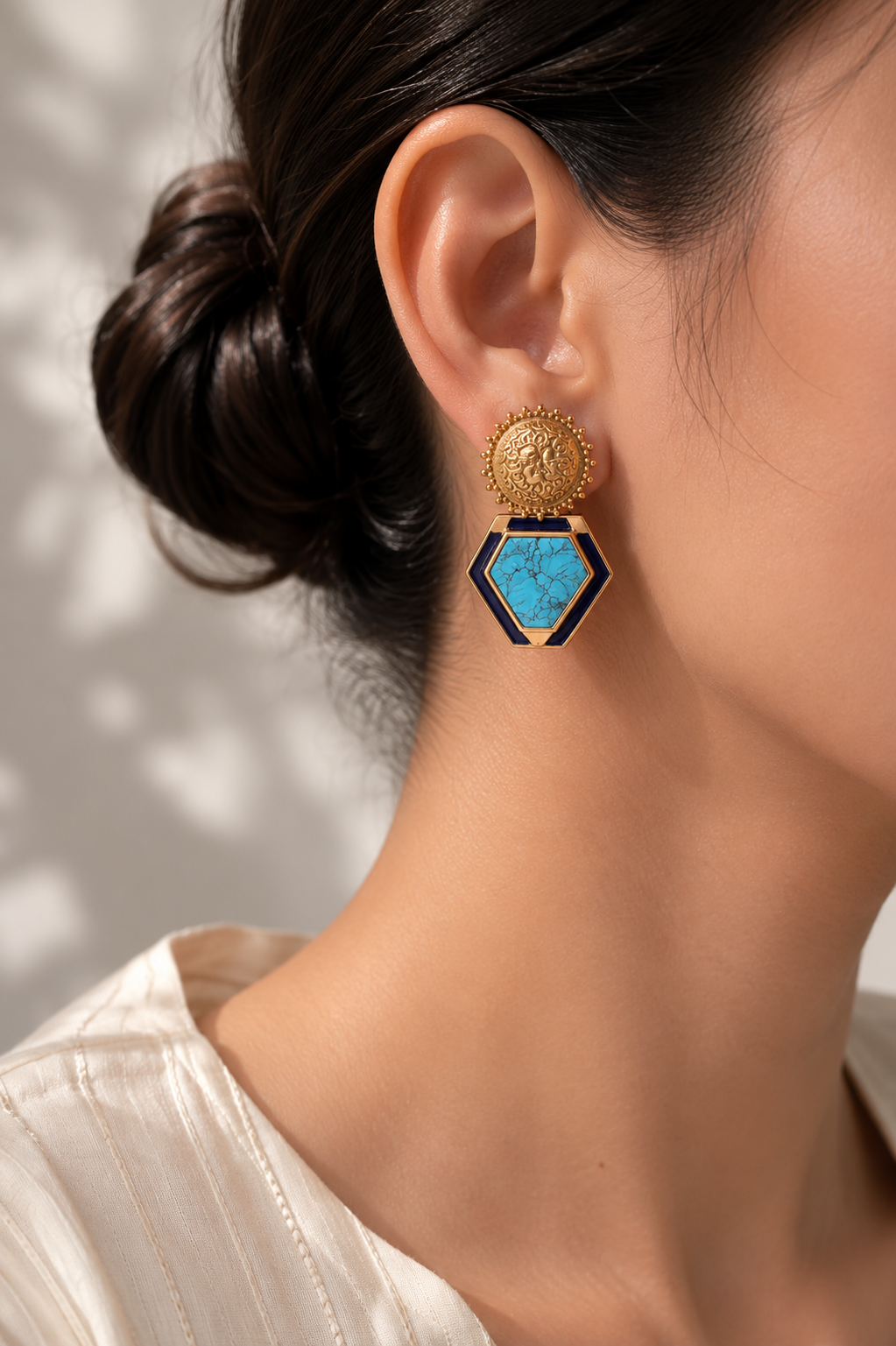 Mosaic Earrings Turquoise