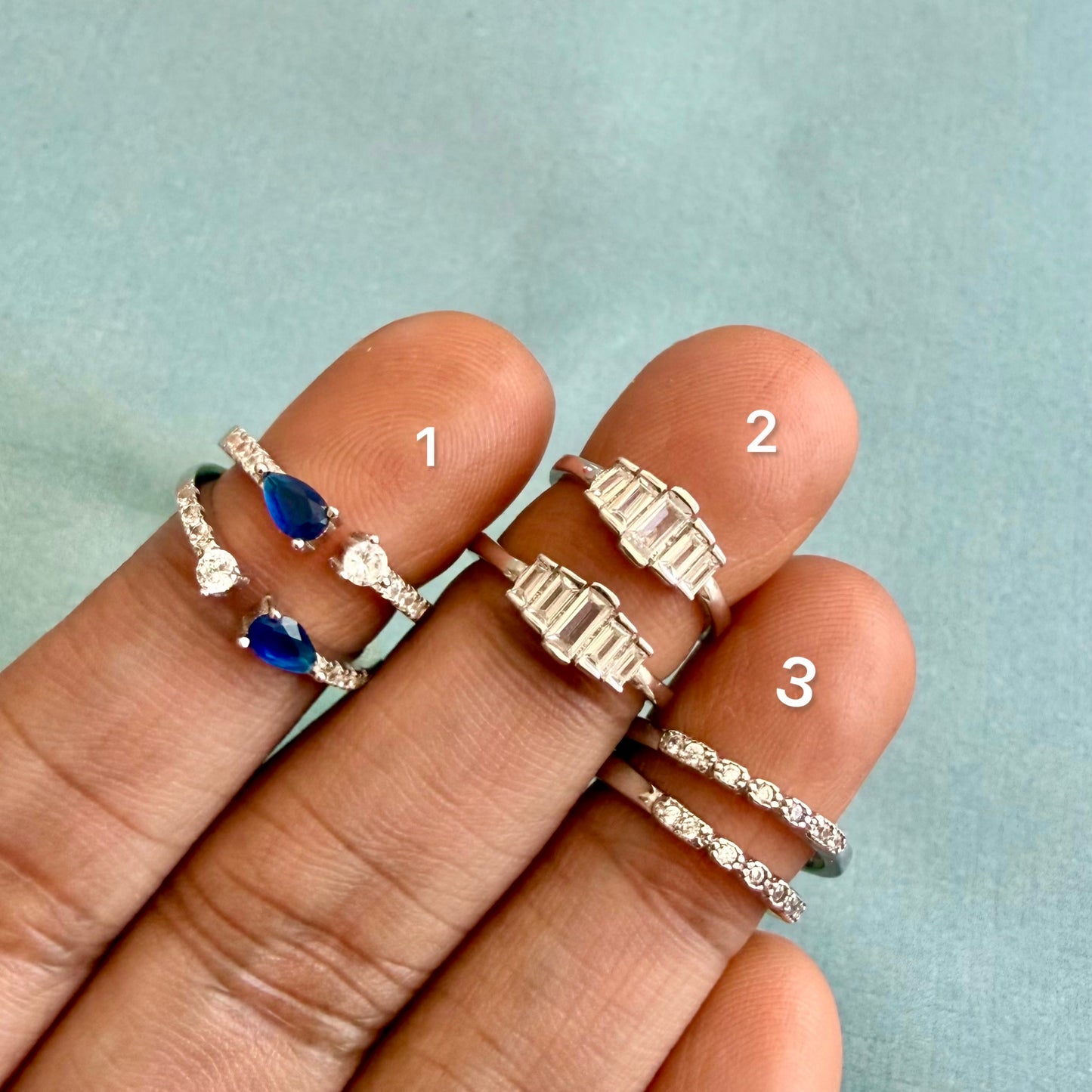 Sparkling Toe Rings