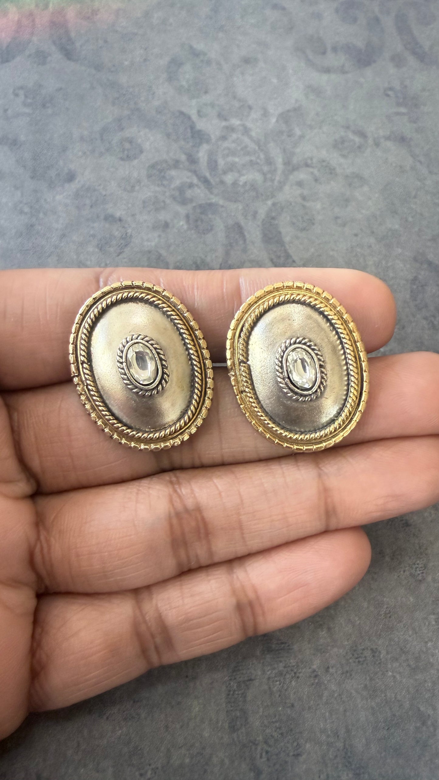 Sonna Silver - Dual-tone earrings