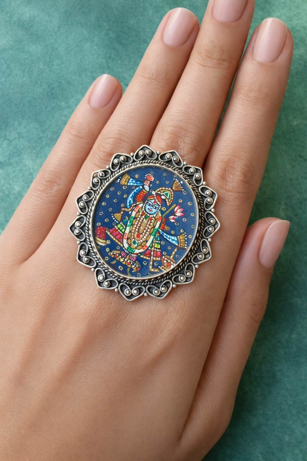 Leela-  Shrinaath Ji Ring (oval)