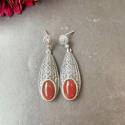 Amber  Glow Earrings