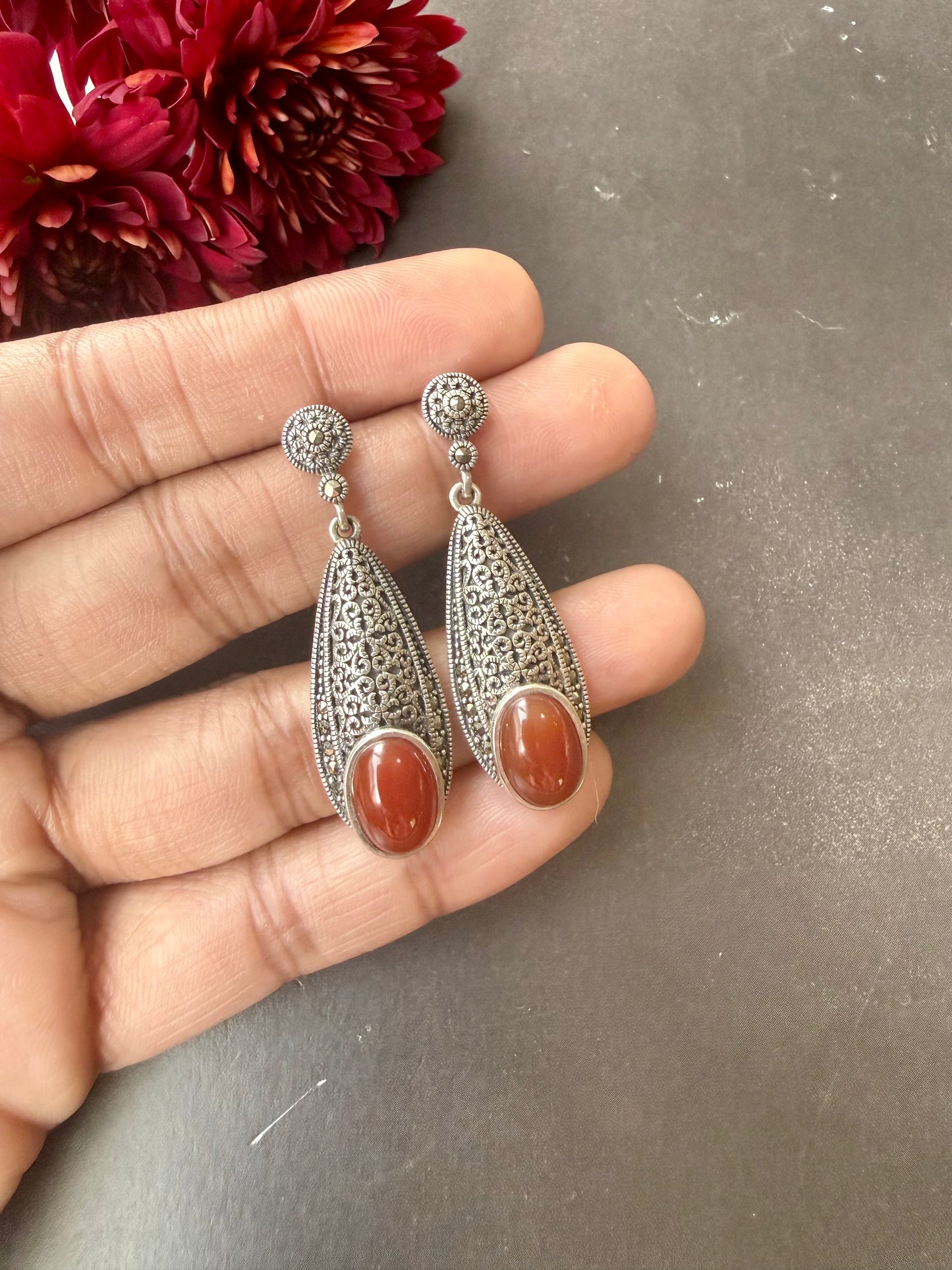 Amber  Glow Earrings