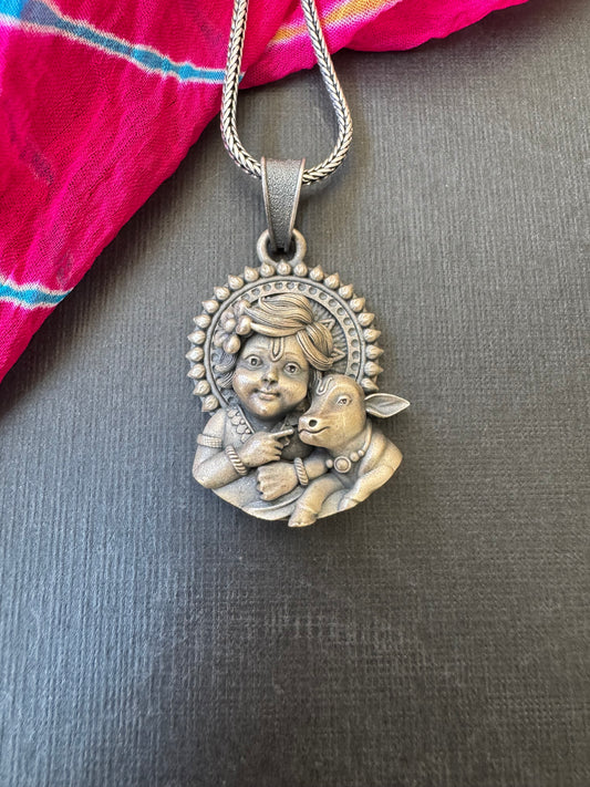 Bal Krishna- Carved Pendant