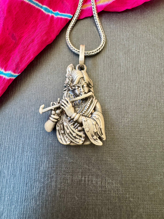 Krishna Flute - Carved Pendant