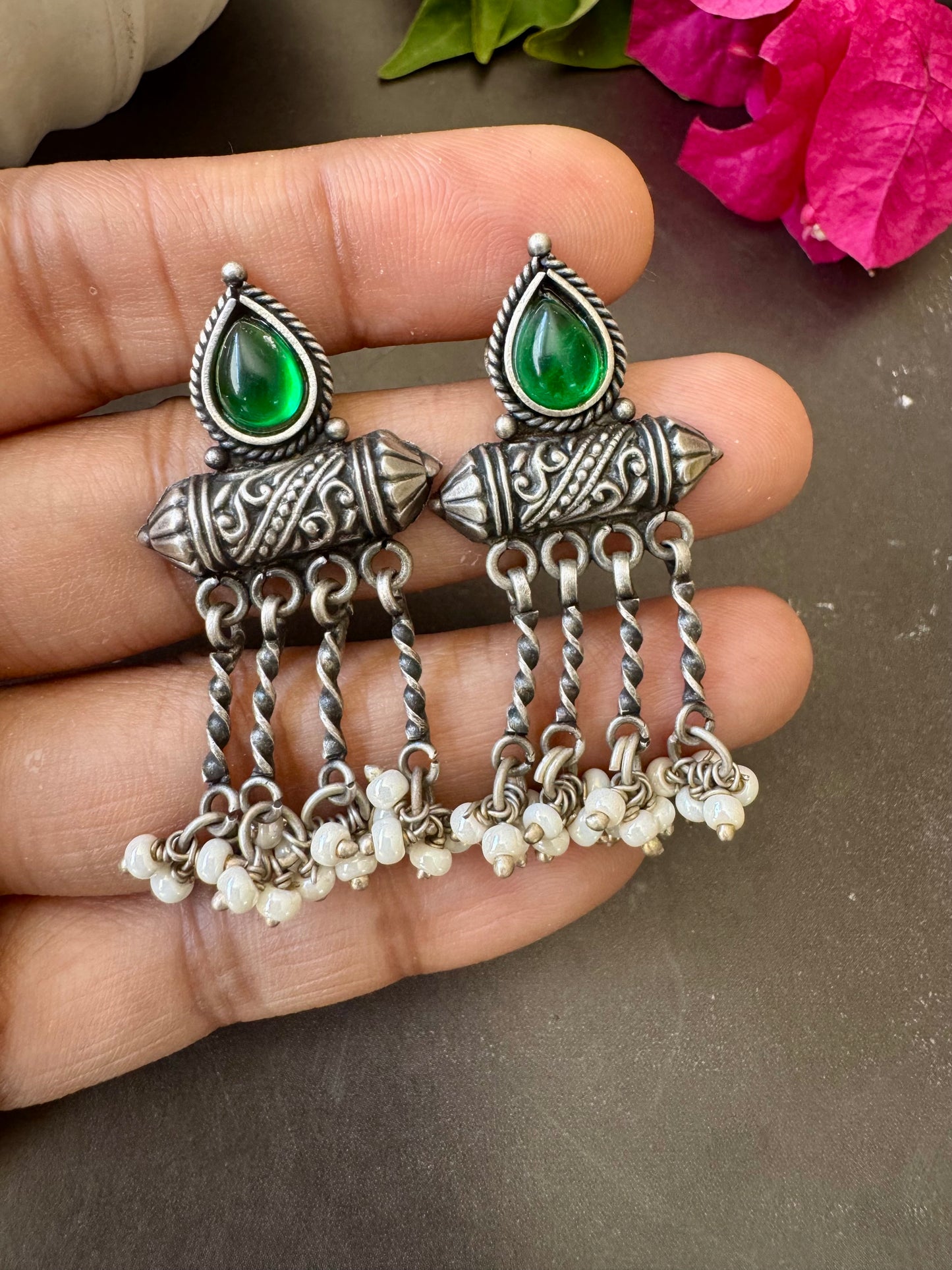 Twist Tassels- silver